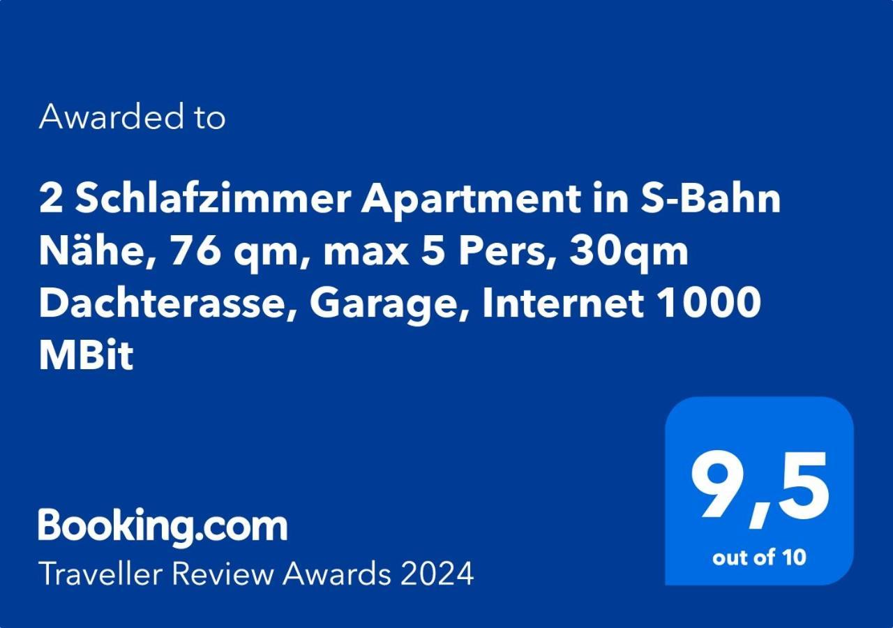 3 Zimmer Apartment In S-Bahn Naehe, 76 Qm, Max 5 Pers, 30Qm Dachterasse, Garage, Internet 1000 Mbit Gärtringen Eksteriør billede